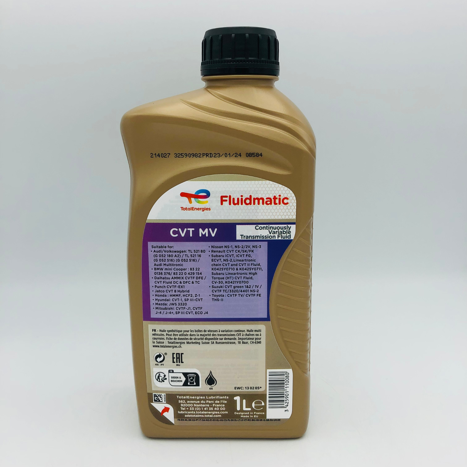 Total Fluidmatic CVT MV Continuously Variable Transmission Fluid - 1 Litre