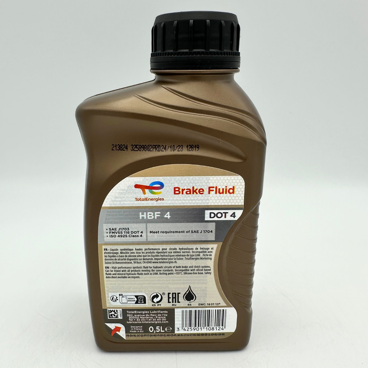 Total HBF 4 DOT 4 Synthetic Brake Fluid/Clutch Fluid - 500ml/0.5 Litre 4