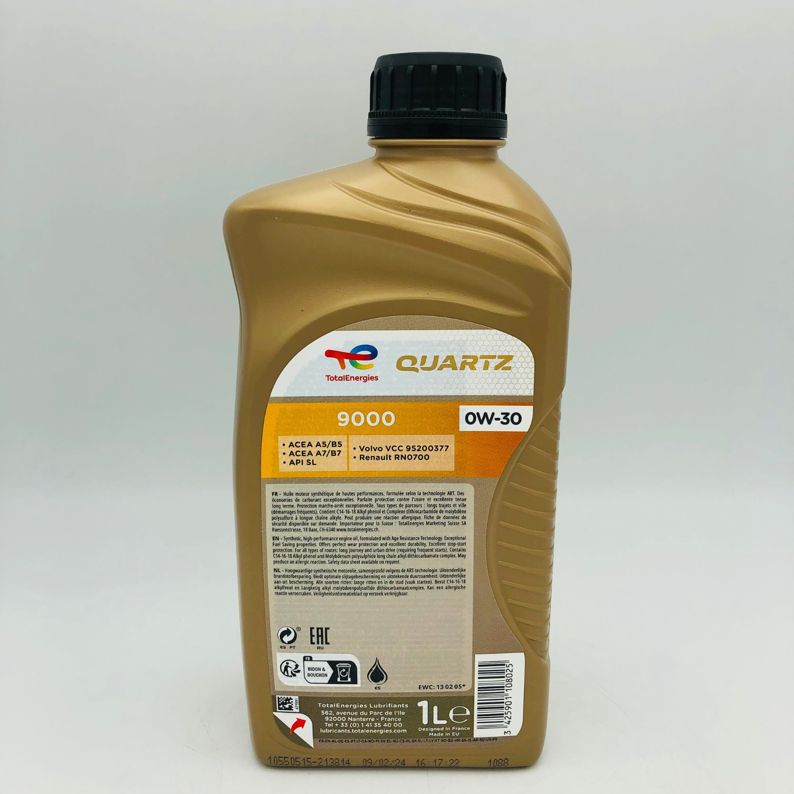 Total Quartz 9000 0W-30 Engine Oil - 1 Litre