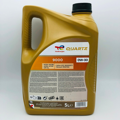 Total Quartz 9000 0W-30 Engine Oil - 5 Litres