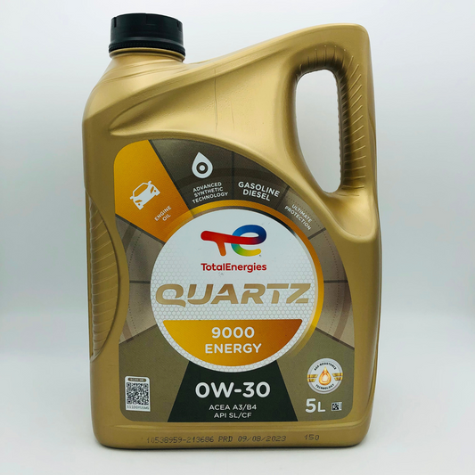 Total Quartz 9000 Energy 0W-30 Advanced Synthetic Engine Oil - 5 Litres