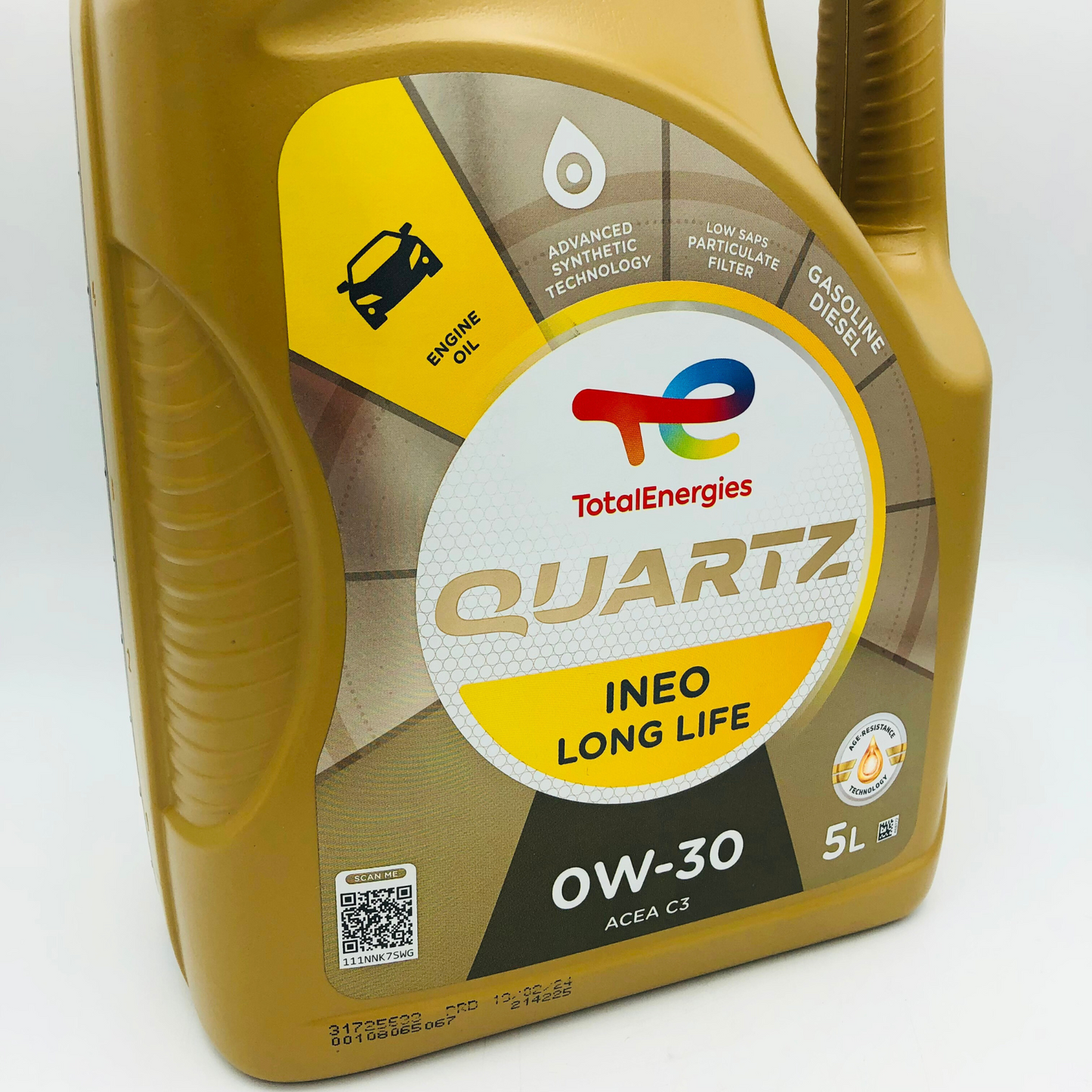 Total Quartz INEO Long Life 0W-30 Synthetic Engine Oil - 5 Litres