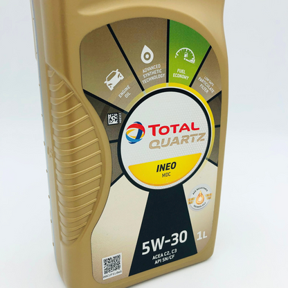 Total Quartz INEO MDC 5W-30 Engine Oil - ACEA C2/C3 API SN/CF - 1 Litre