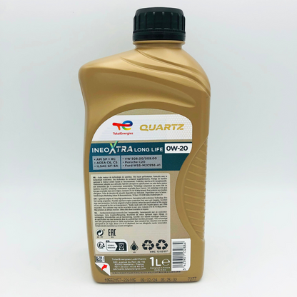 Total Quartz INEO XTRA Long Life 0W-20 Fully Synthetic Engine Oil - 1 Litre
