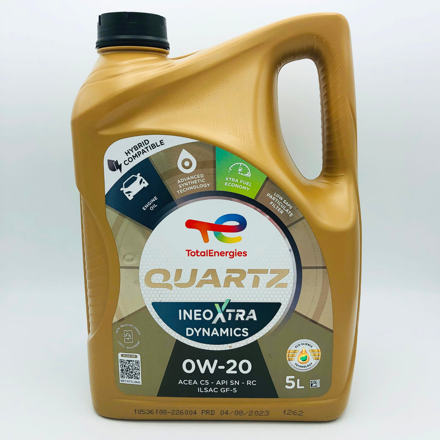 Total Quartz Ineo Xtra Dynamics 0W-20 Engine Oil - Aston Martin/BMW - 5 Litres