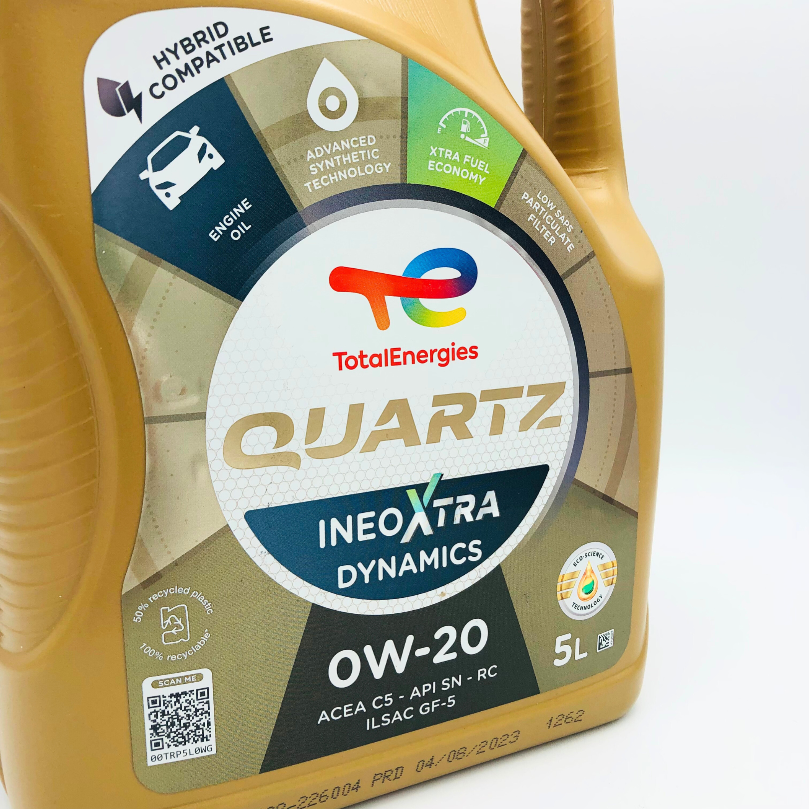 Total Quartz Ineo Xtra Dynamics 0W-20 Engine Oil - Aston Martin/BMW - 5 Litres