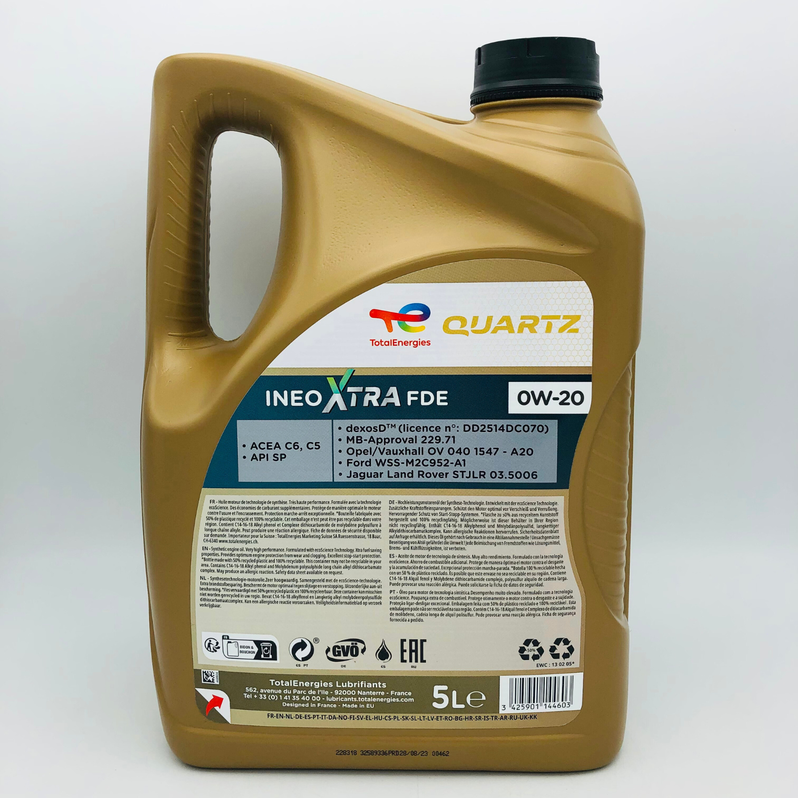 Total Quartz Ineo Xtra FDE 0W-20 Synthetic Engine Oil - 5 Litres