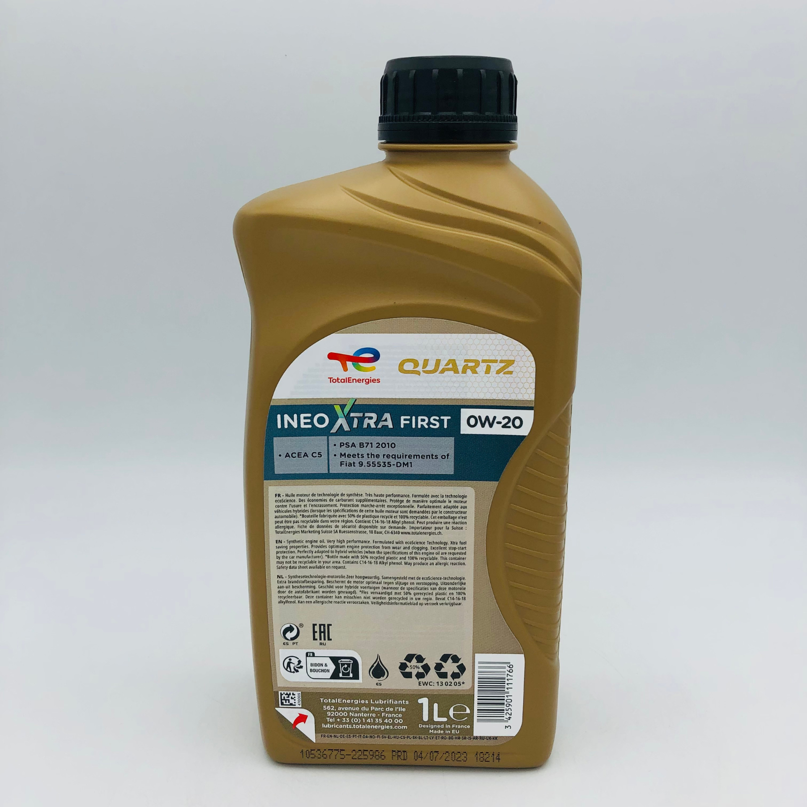 Total Quartz Ineo Xtra First 0W-20 Synthetic Engine Oil - 1 Litre