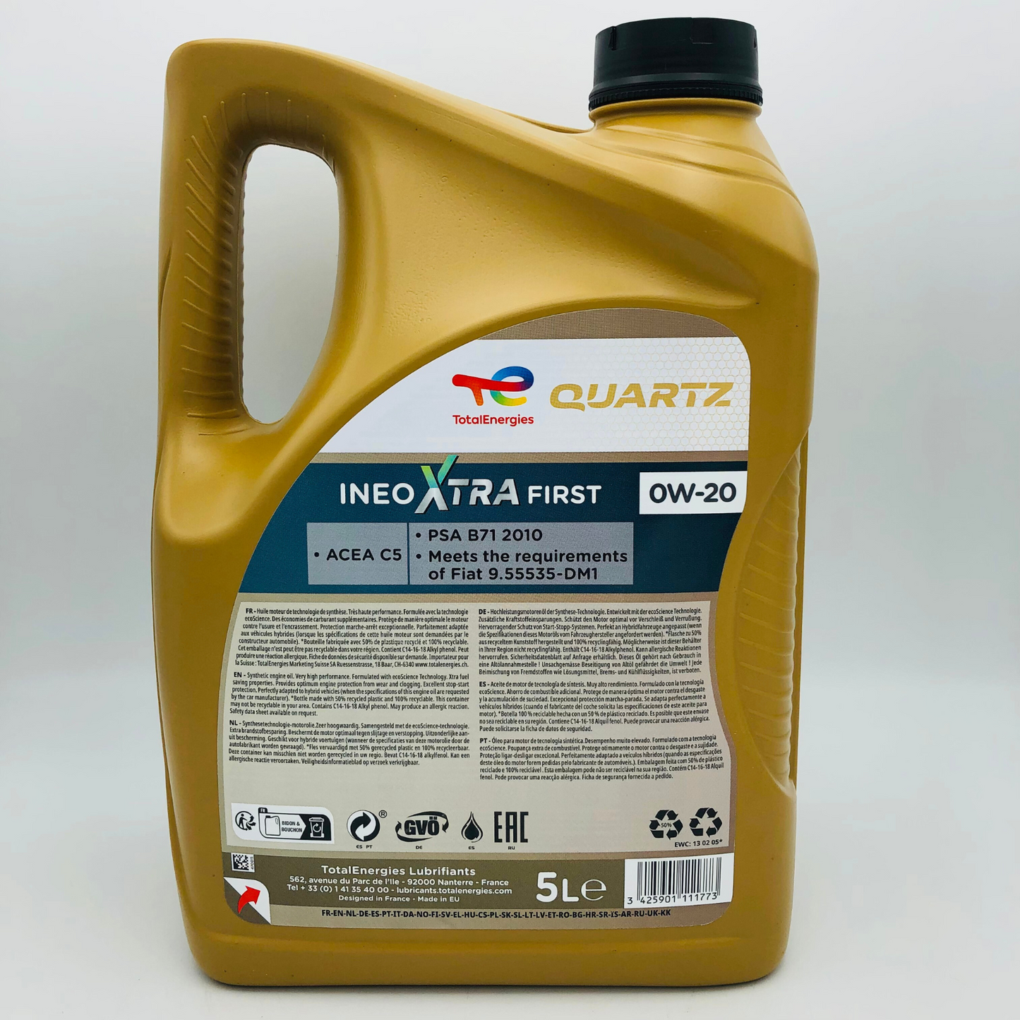 Total Quartz Ineo Xtra First 0W-20 Synthetic Engine Oil - 5 Litres