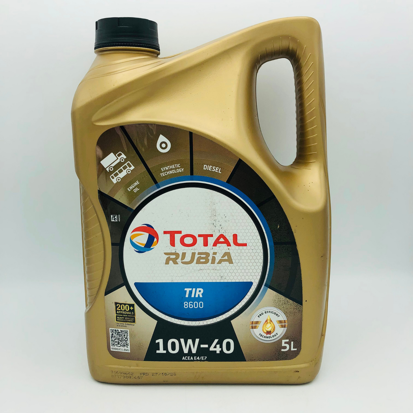 Total Rubia TIR 8600 Synthetic Based 10W-40 Diesel Engine Oil - 5 Litres