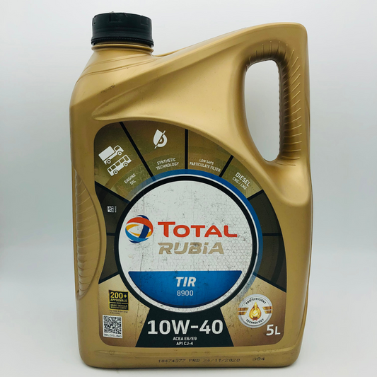 Total Rubia TIR 8900 Synthetic Based 10W-40 Diesel Engine Oil - 5 Litres