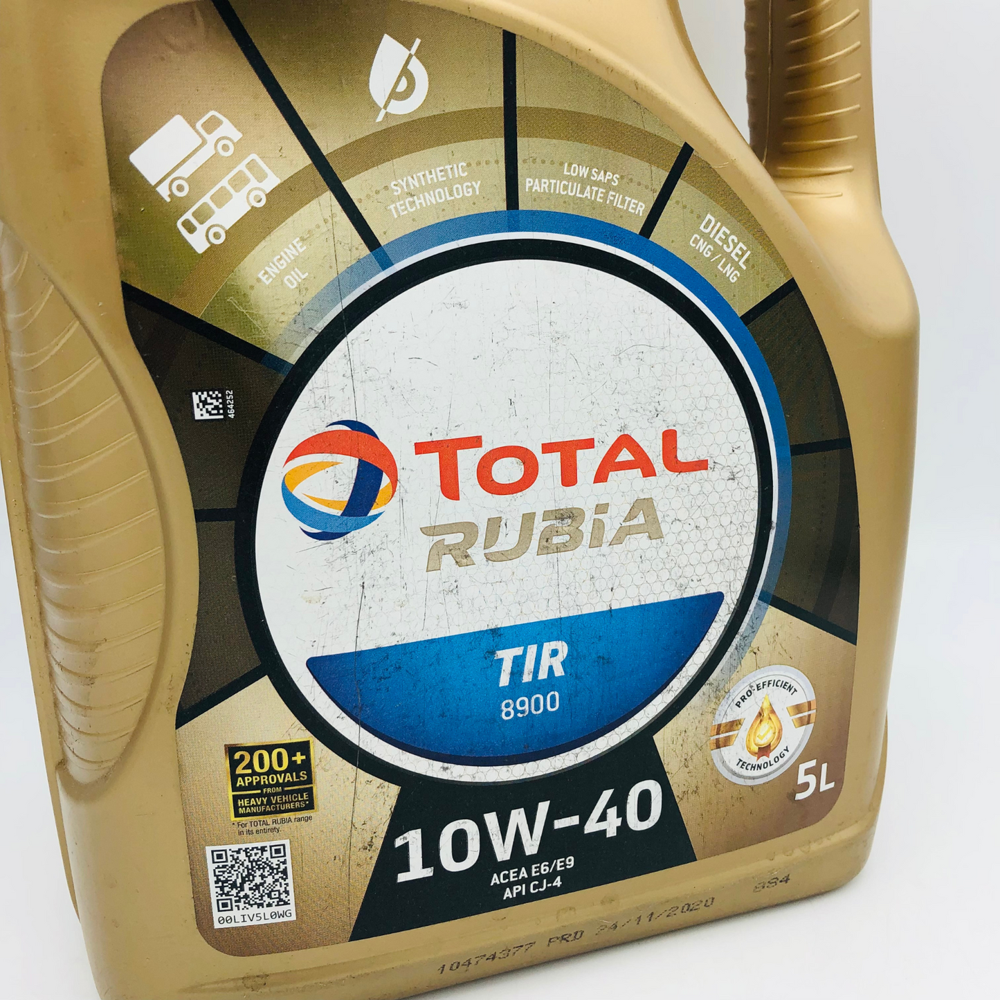 Total Rubia TIR 8900 Synthetic Based 10W-40 Diesel Engine Oil - 5 Litres