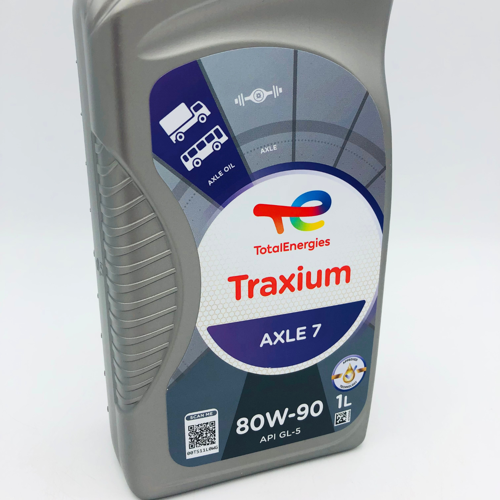 Total Traxium Axle 7 80W-90 Mineral Gear Oil - 1 Litre Image 2