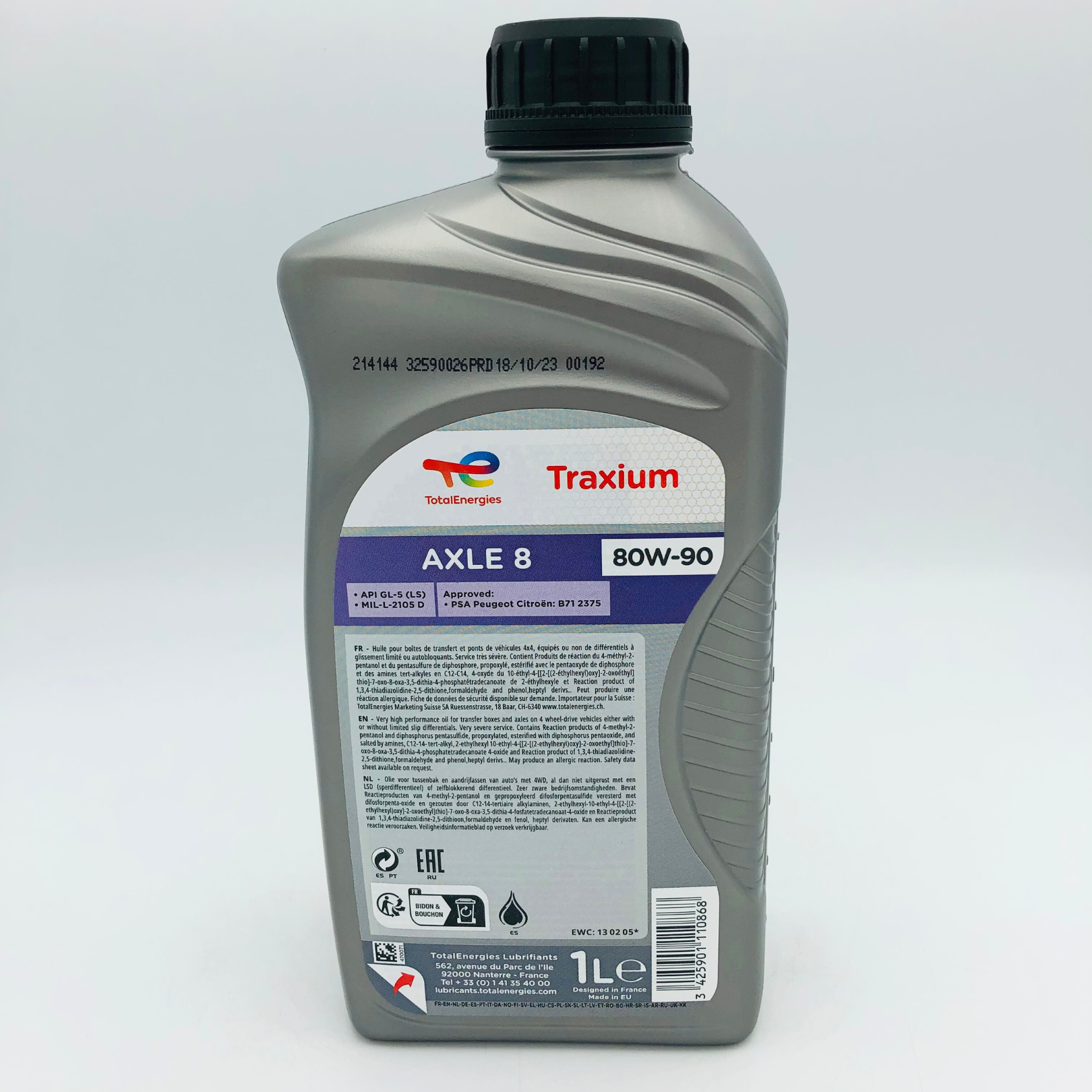 Total Traxium Axle 8 MTF Back Label