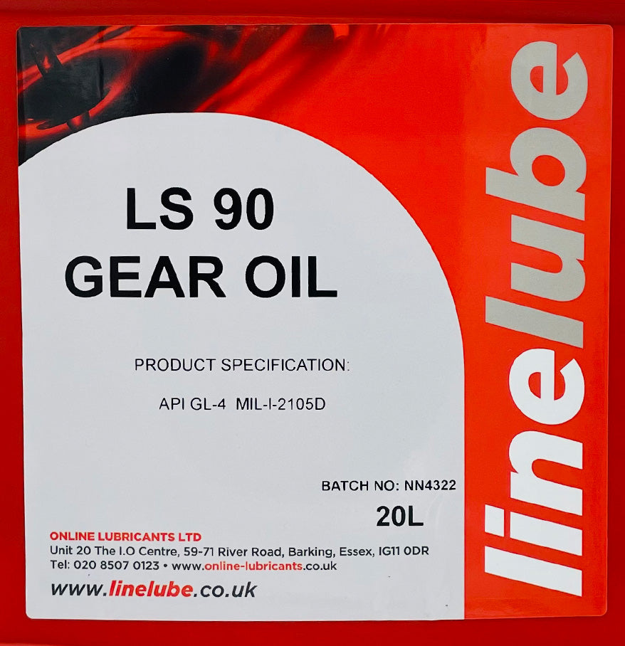Linelube Heavy Duty Gear Oil Limited Slip LS90 - 20 Litres