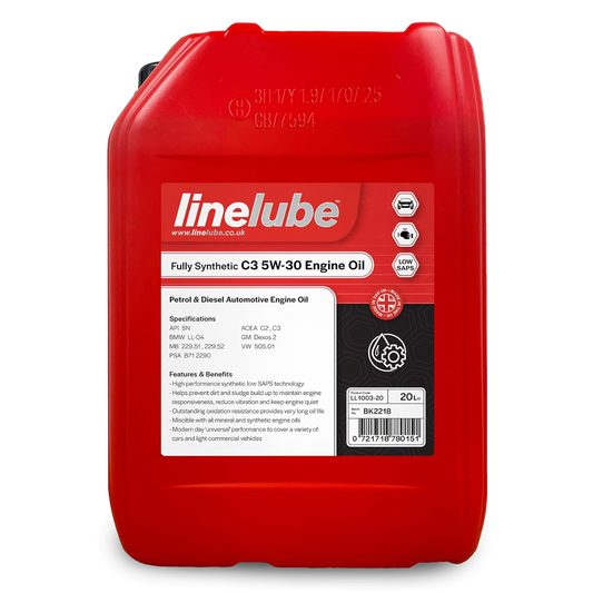 Linelube Fully Synthetic Engine Oil Longlife C3 5W-30 - (20 Litres)