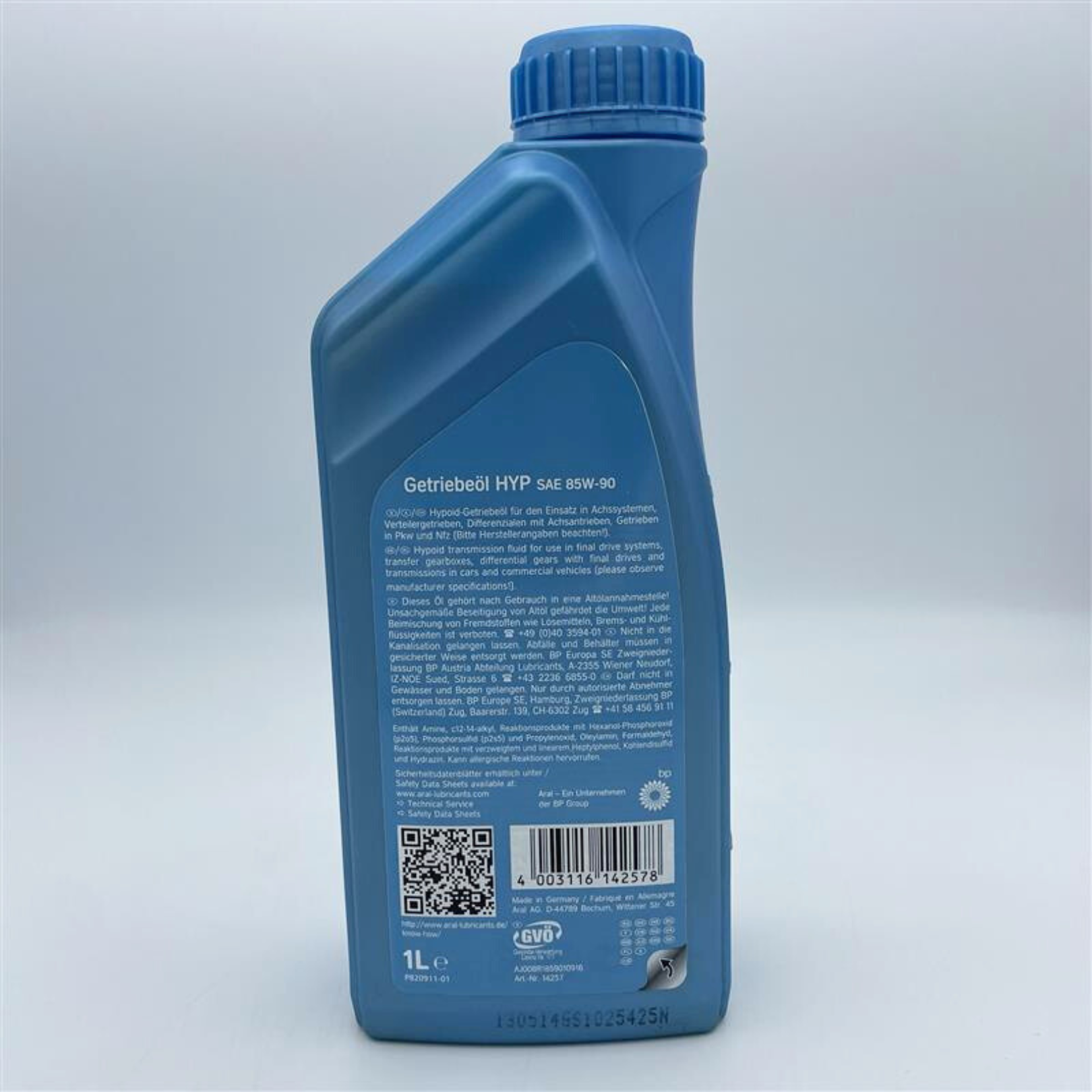 Aral Gear Oil Hypoid Axle Fluid 85W-90 - 1 Litre