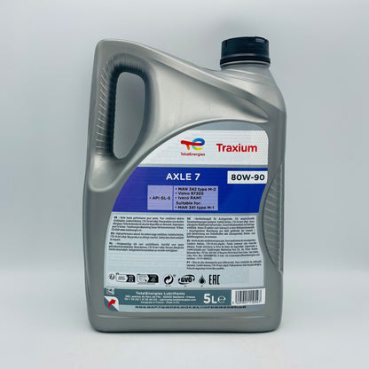 5L TotalEnergies Traxium Axle 7 80W-90 Mineral Gear / Transmission Oil - 5 Litre
