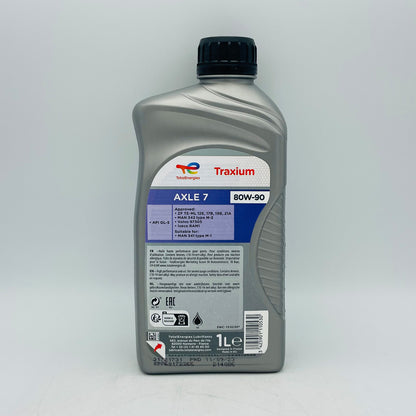 1L TotalEnergies Traxium Axle 7 80W-90 Mineral Gear / Transmission Oil - 1 Litre