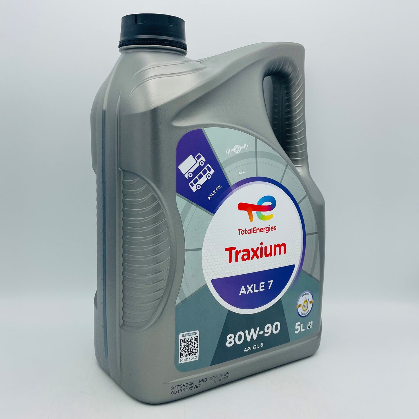 5L TotalEnergies Traxium Axle 7 80W-90 Mineral Gear / Transmission Oil - 5 Litre