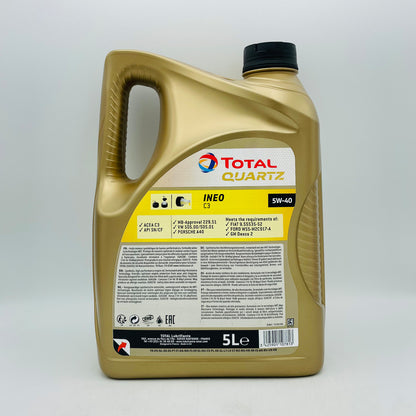 5L TotalEnergies Quartz INEO C3 5W-40 Engine Oil - 5 Litres