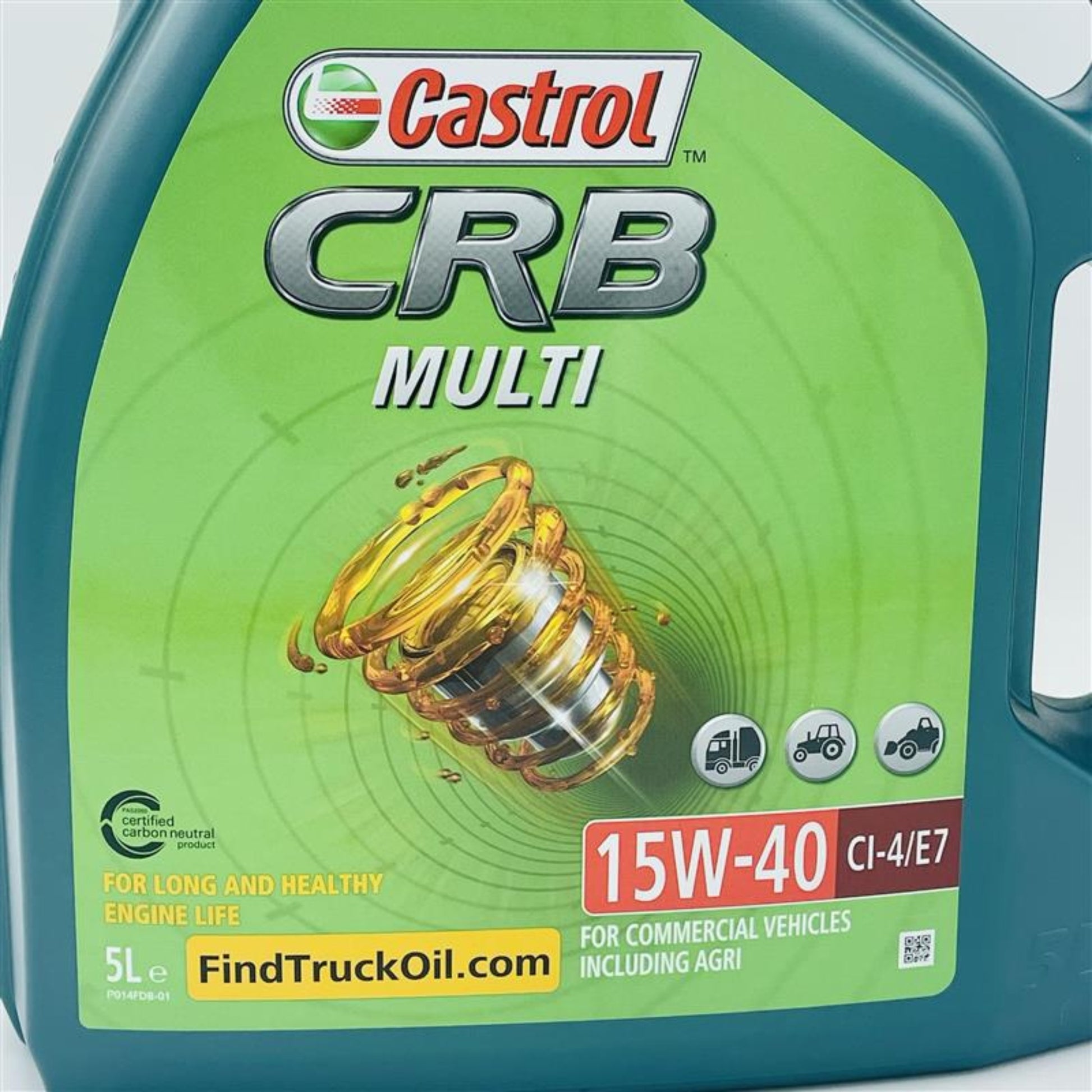 Castrol CRB Multi Heavy Duty Diesel Engine Oil 15W-40 CI-4/E7 - 5 Litres