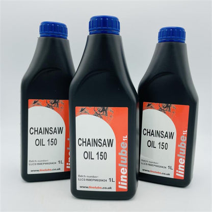 3L Chainsaw Oil ISO 150 Linelube High Tack All Chain Saw Models - 3 x 1 Litre