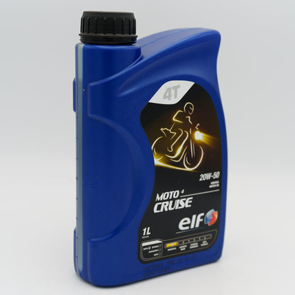 Elf Moto 4 Cruise 20W-50 Mineral 4-Stroke Motorcycle Oil  2 x 1 Litres