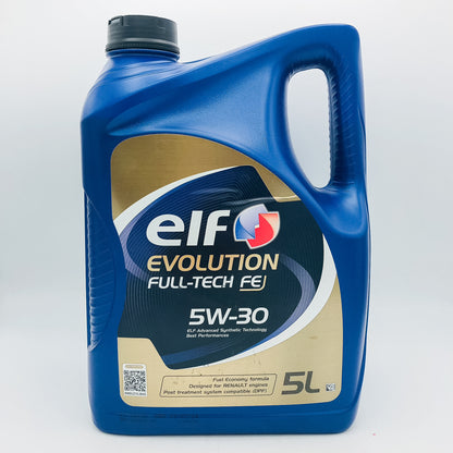 ELF Evolution Full Tech FE 5W-30 Synthetic Engine Oil for Renault - 5 Litres