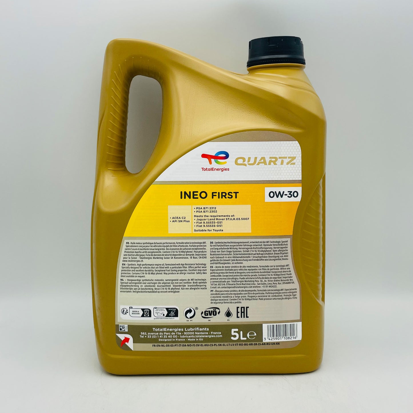 5L TotalEnergies Quartz INEO First 0W-30 Engine Oil - 5 Litre