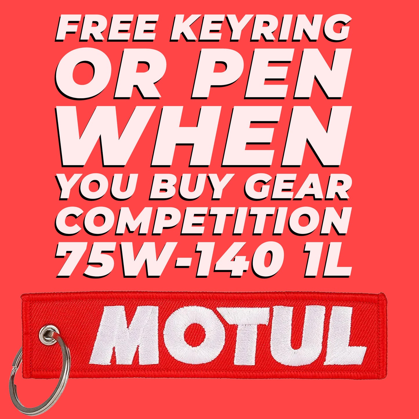 Motul Start Your Engine Keyring