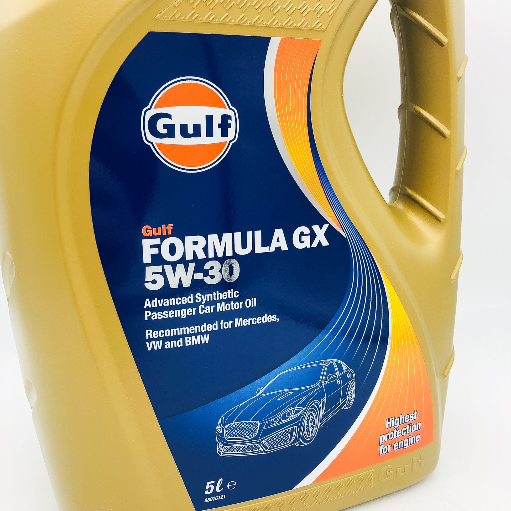 Gulf Formula GX 5W-30 Synthetic Engine Oil for Mercedes, BMW & VW - 5 Litres