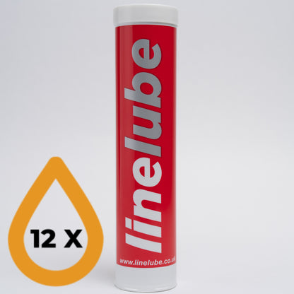 12X400Gram Linelube Lithium EP2 Grease Back Label