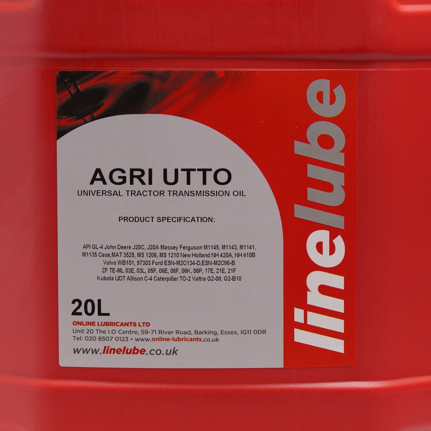 Linelube AGRI UTTO Universal Tractor Transmission Fluid API GL-4 - 20 Litres