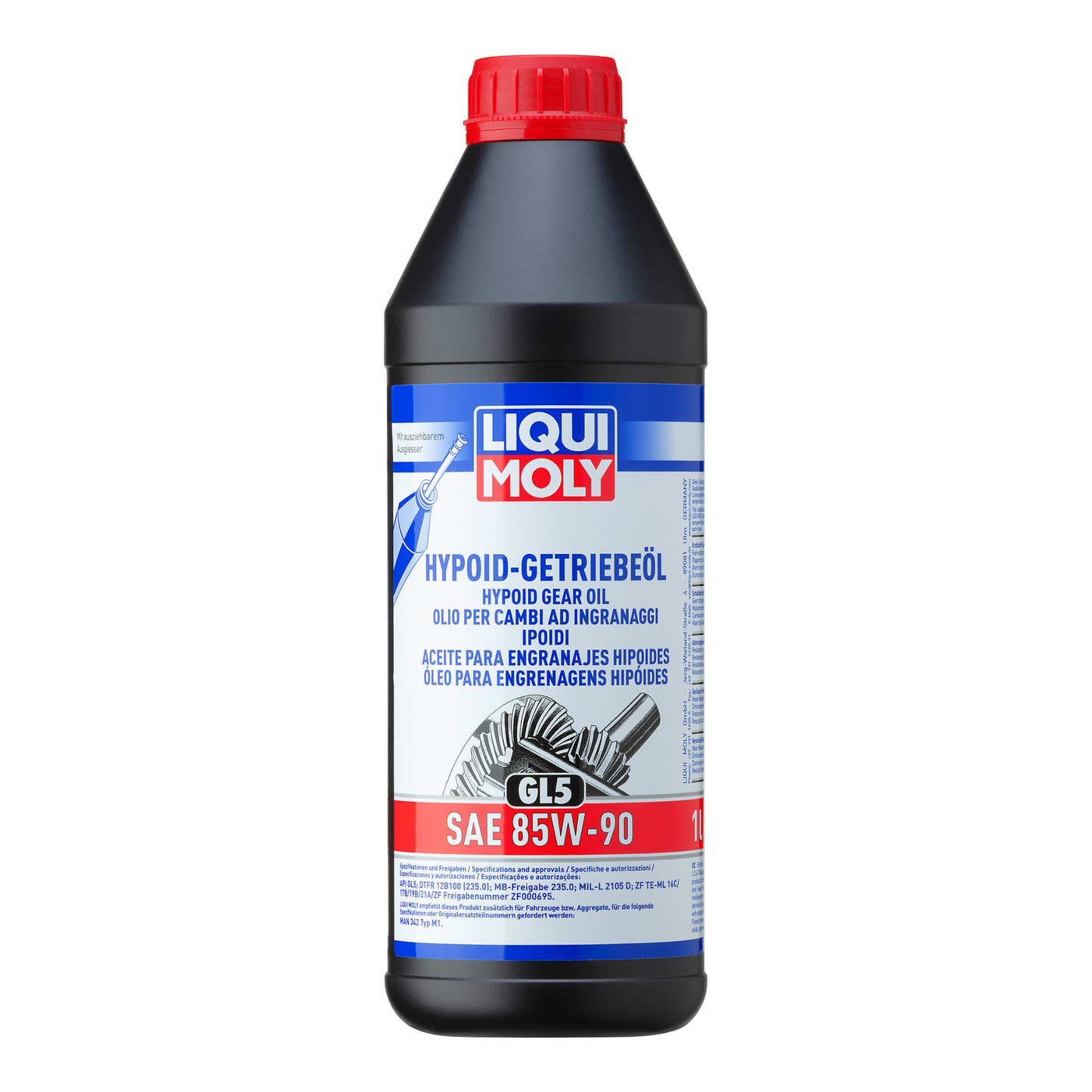 Liqui Moly 1035 Mineral Based Hypoid Gear Oil 85W-90 API GL5 - 1 Litre