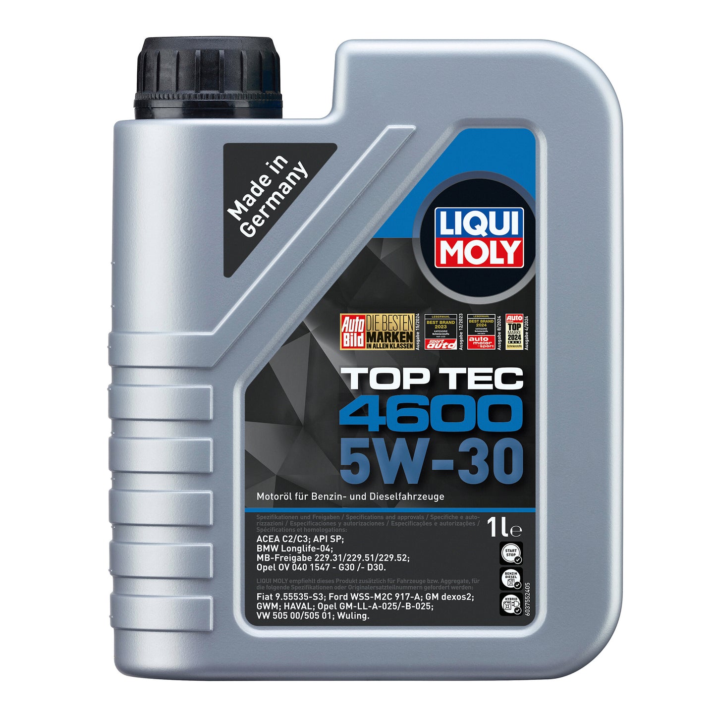 Liqui Moly 2315 Top Tec 4600 5W-30 Engine Oil ACEA C2/C3 - 1 Litre