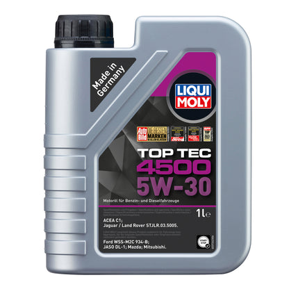 Liqui Moly 2317 Top Tec 4500 5W-30 Engine Oil for JLR, Mazda & Mitsubishi - 1 Litre