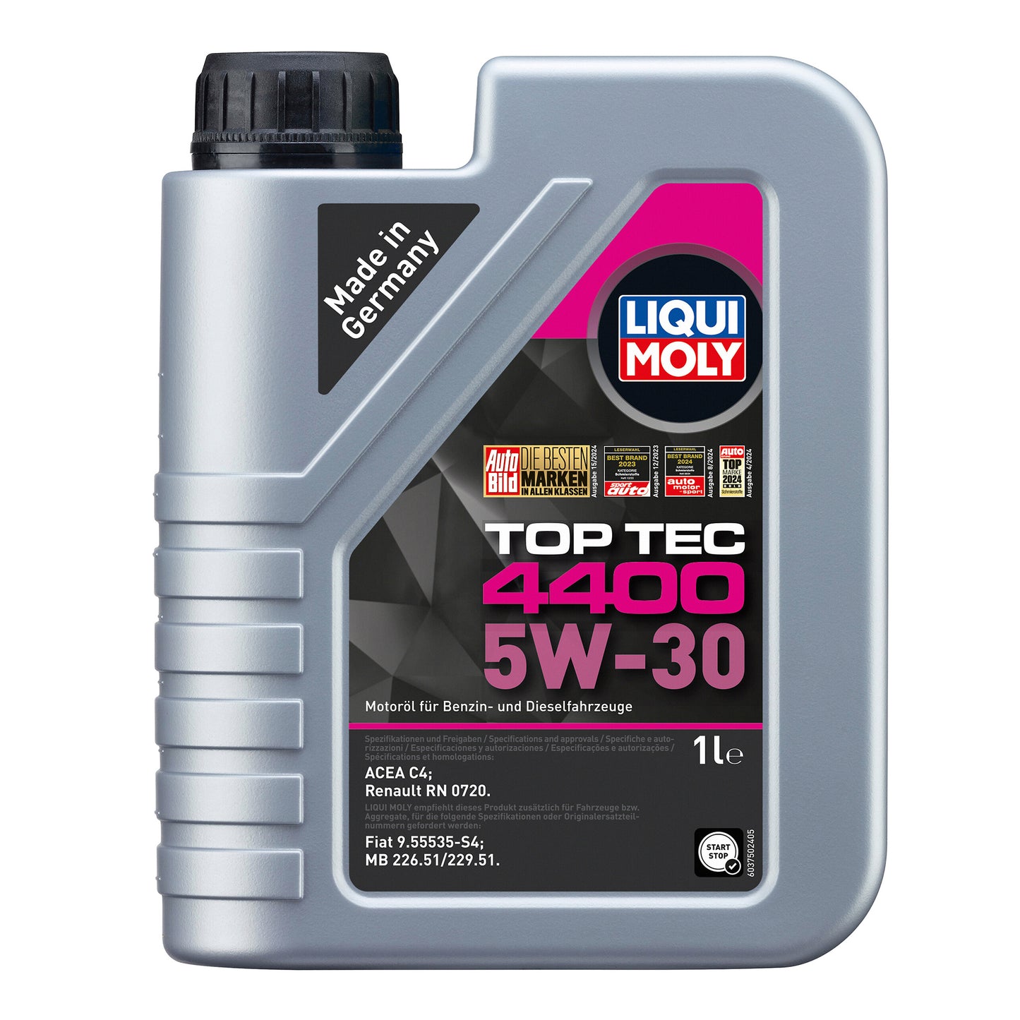 Liqui Moly 2319 Top Tec 4400 5W-30 Engine Oil Renault RN 0720 - 1 Litre