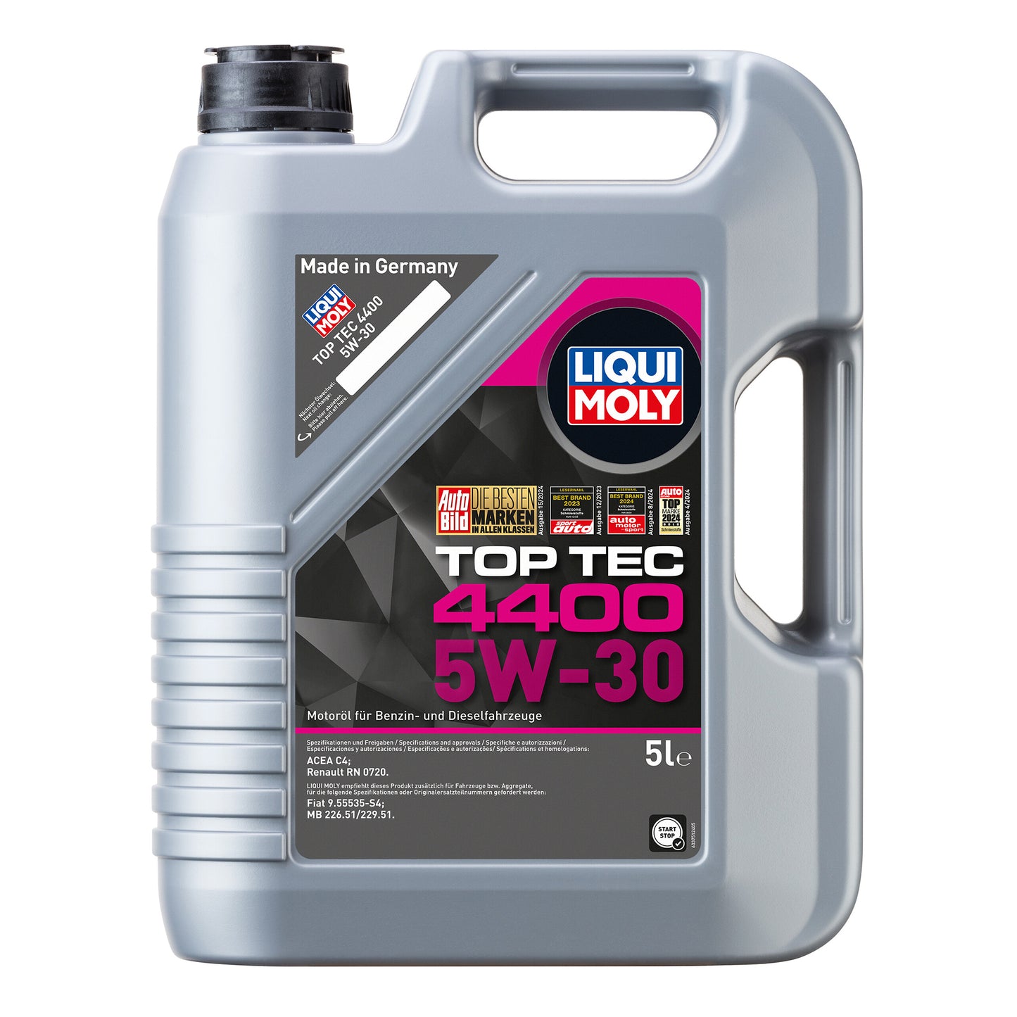 Liqui Moly 2322 Top Tec 4400 5W-30 Engine Oil Renault RN 0720 - 5 Litres