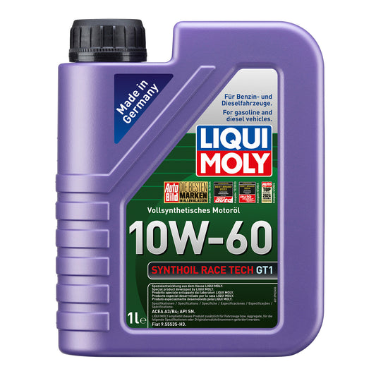 Liqui Moly 8908 Synthoil Race Tech GT1 10W-60 Engine Oil - 1 Litre