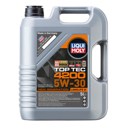Liqui Moly 8973 Top Tec 4200 5W-30 New Gen. LongLife III Engine Oil - (5 Litres)