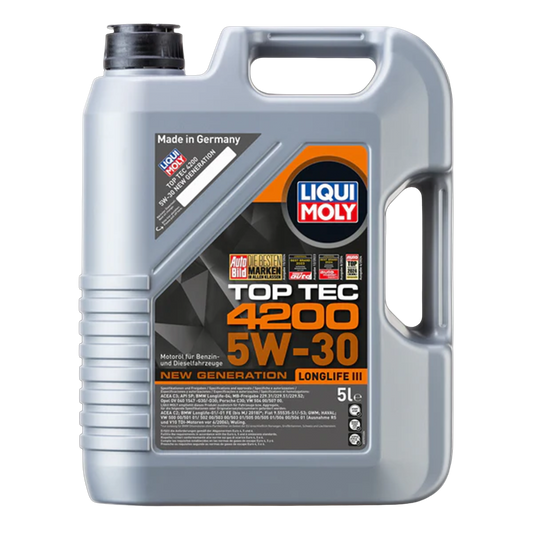 Liqui Moly 8973 Top Tec 4200 5W-30 New Gen. LongLife III Engine Oil (5 Litres)