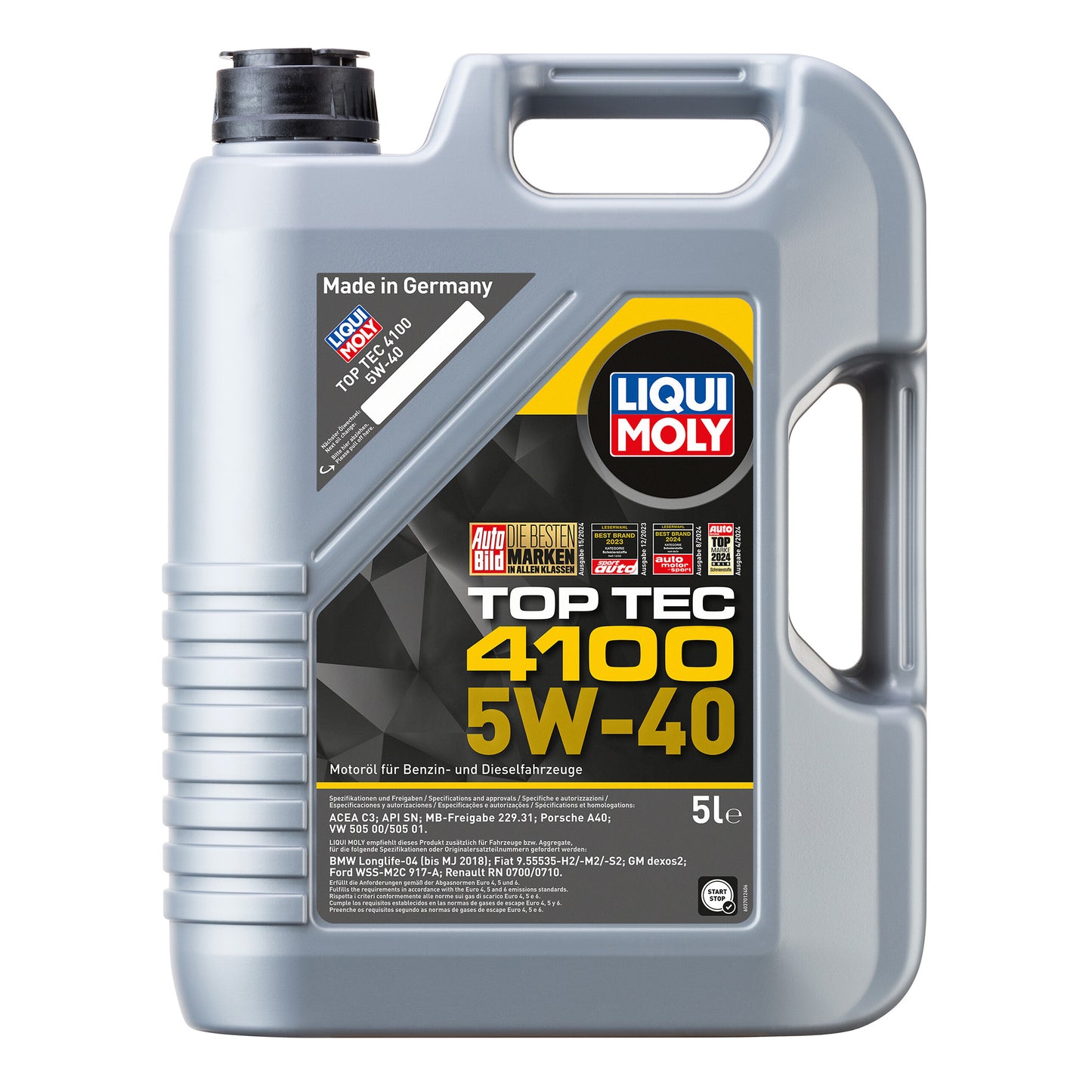 Liqui Moly 9511 Top Tec 4100 5W-40 Synthetic Technology Engine Oil - 5 Litres