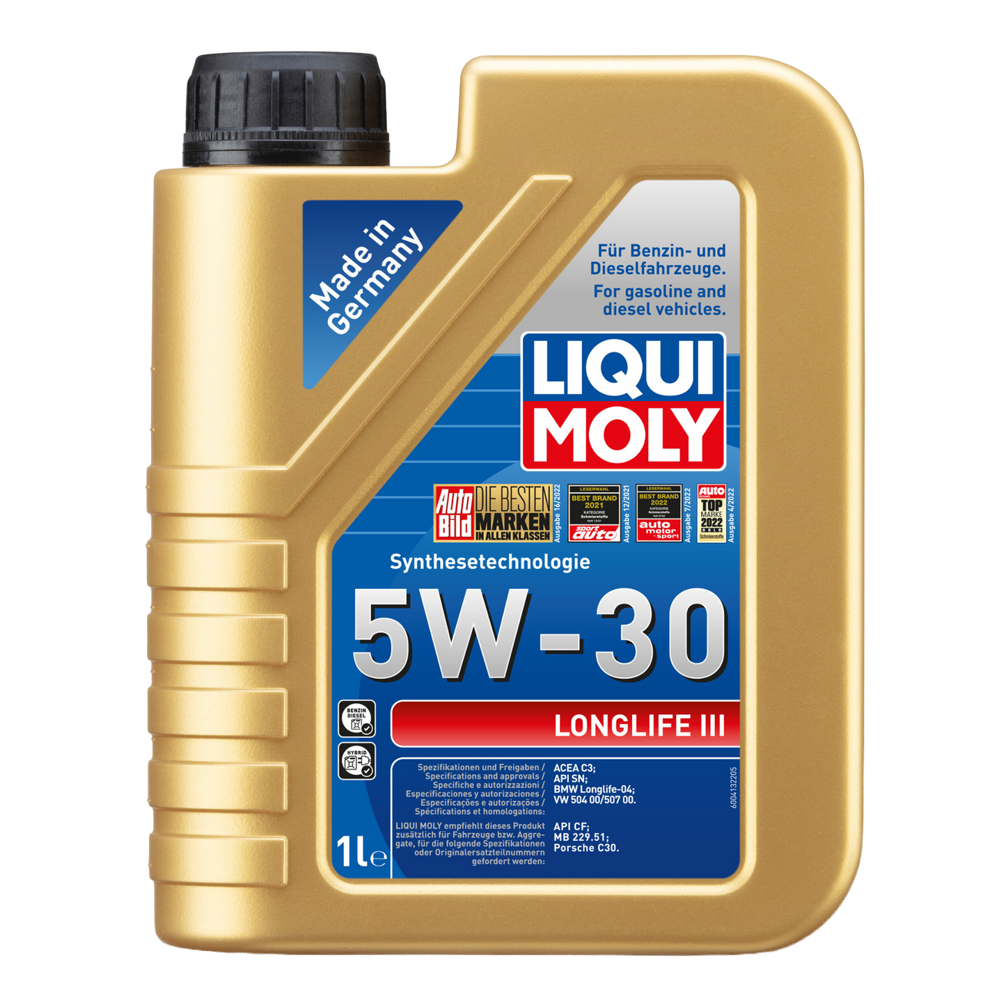 Liqui Moly 20820 Longlife III 5W-30 Engine Oil - (1 Litre)