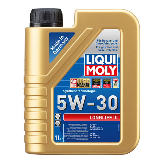 Liqui Moly 20820 Longlife III 5W-30 ACEA C3 Engine Oil - 1 Litre