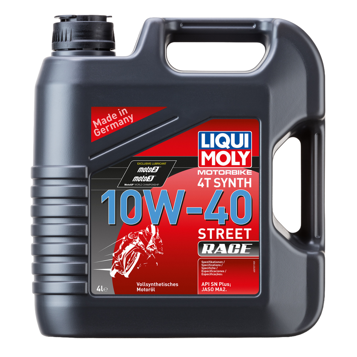 Liqui Moly 20754 Motorbike 4T Synth 10W-40 Street Race (4 Litres)