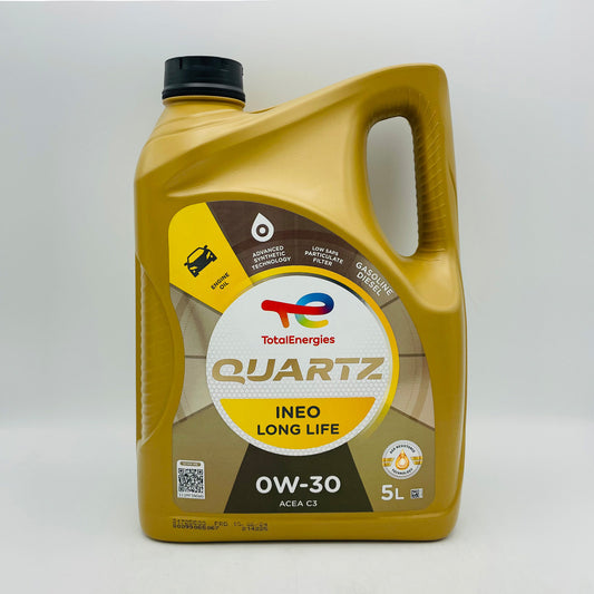 5L TotalEnergies Quartz INEO Longlife 0W-30 Engine Oil - 5 Litres