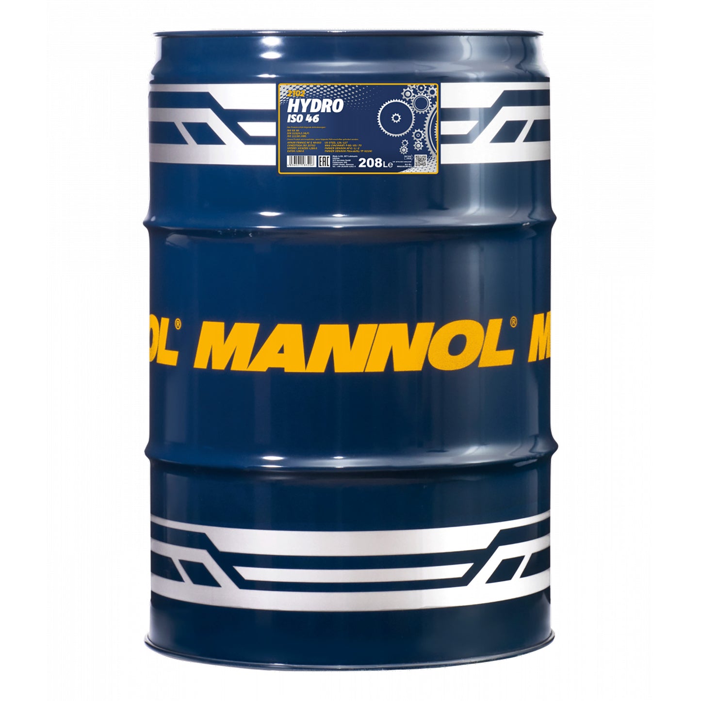 MANNOL 2102 Hydro ISO 46 Hydraulic Oil - 208L