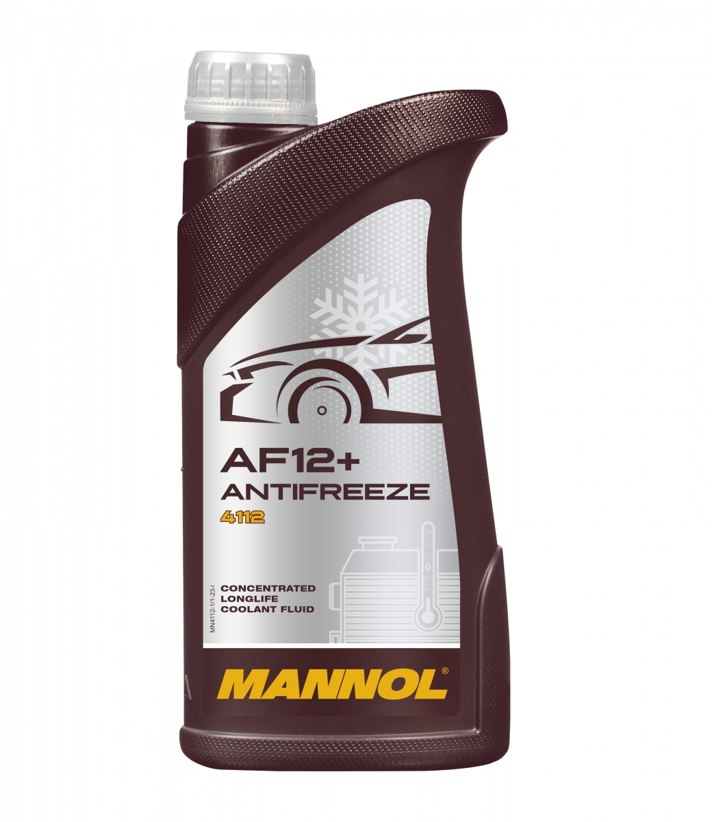 Mannol 4112 AF12+ Red Antifreeze/Coolant Concentrate Longlife OAT - 1 Litres