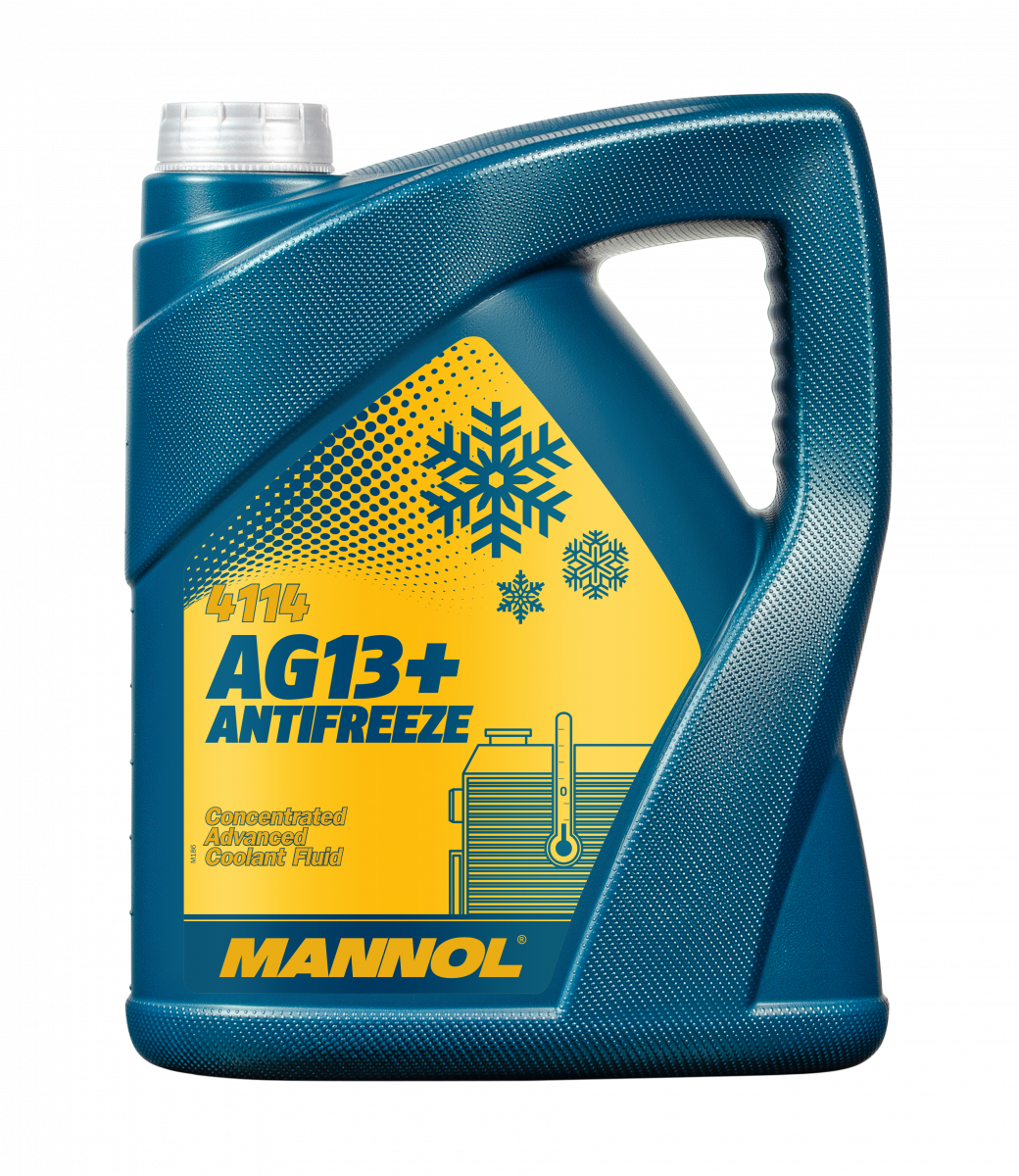 Mannol 4114 AG13+ Yellow Antifreeze/Coolant Concentrate HOAT - 5 Litre